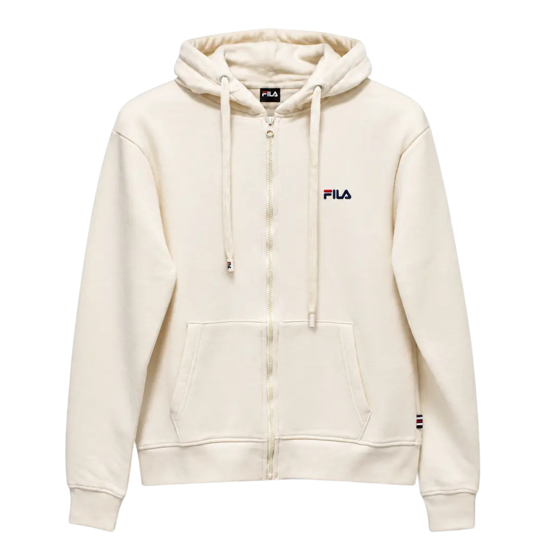 Fila Felia Brushed Fleece Hood Zip-up Women Jacket White Apjpw26001-110