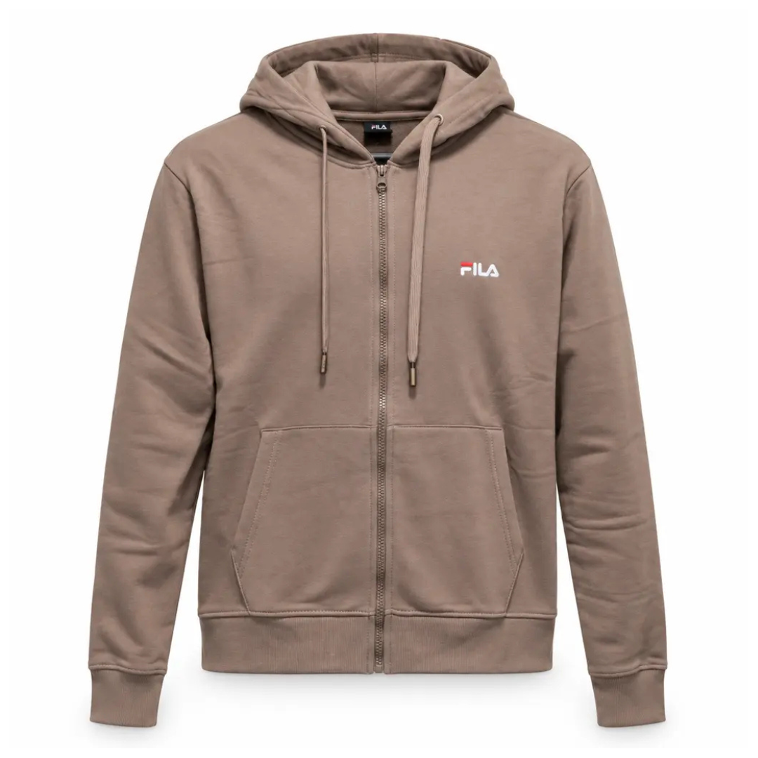 Fila Felia Brushed Fleece Hood Zip-up Women Jacket Brown Apjpw26001-700