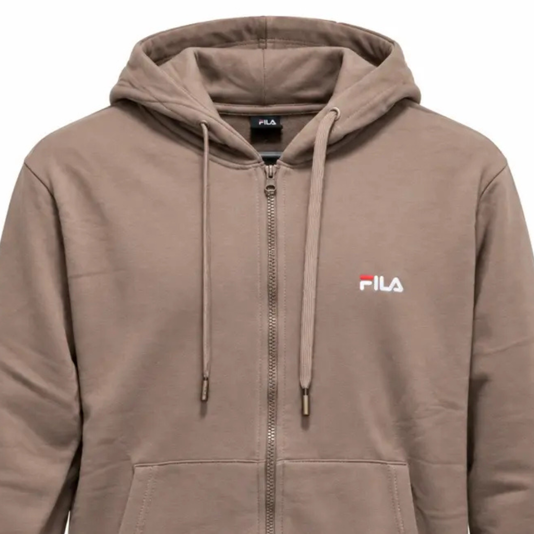 Fila Felia Brushed Fleece Hood Zip-up Women Jacket Brown Apjpw26001-700