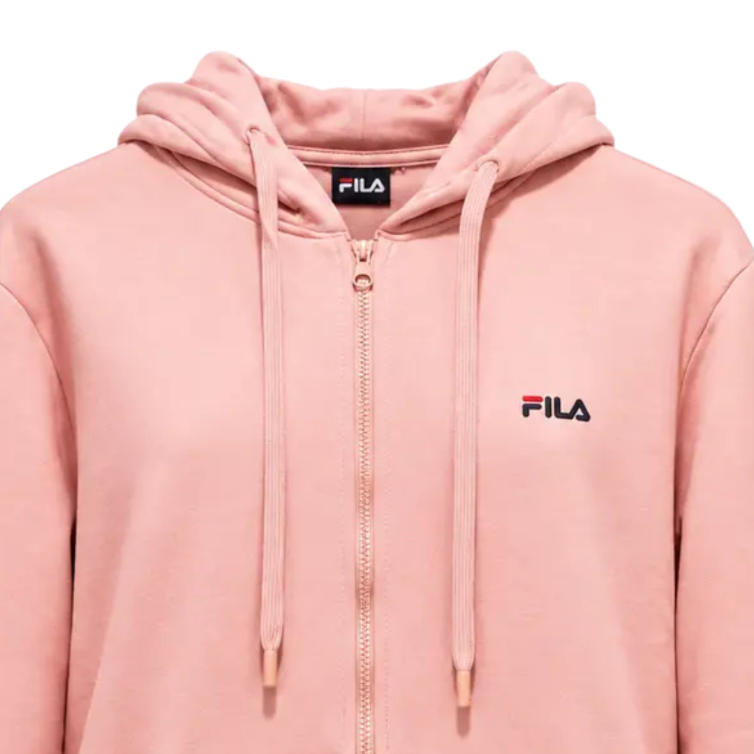 Fila Felia Brushed Fleece Hood Zip-up Women Jacket Pink Apjpw26001-900