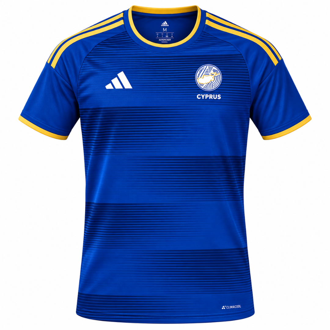 Adidas Cyprus National Team Official Away Jersey T-shirt Navy 2026-2028