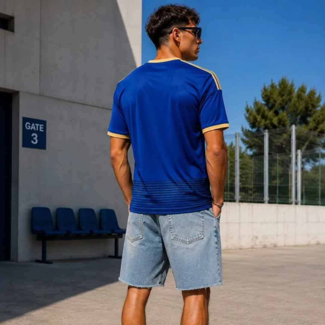 Adidas Cyprus National Team Official Away Jersey T-shirt Navy 2026-2028