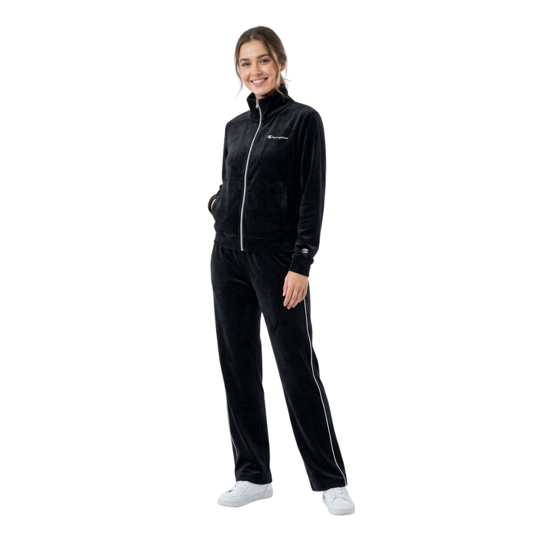 Champion Women Full Zip Suit Black 118945-kk001
