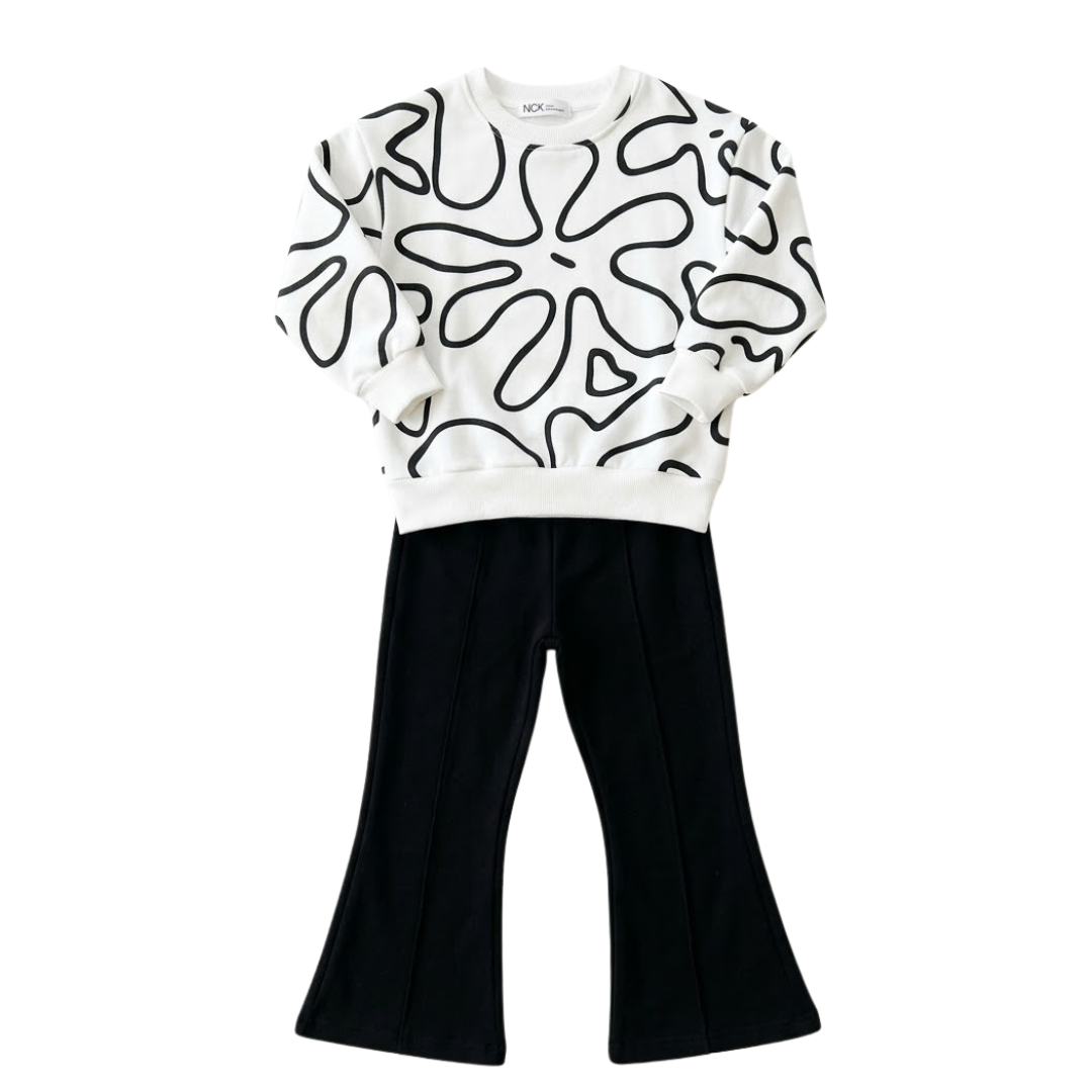 Nek Kids Wear Junior Girls Tracksuit Set White 121926-40
