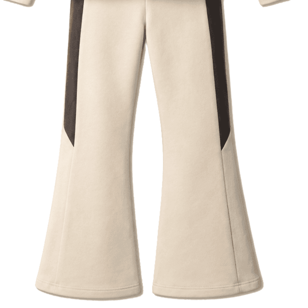 Nek Kids Wear Junior Girls Tracksuit Set Beige 123526-24