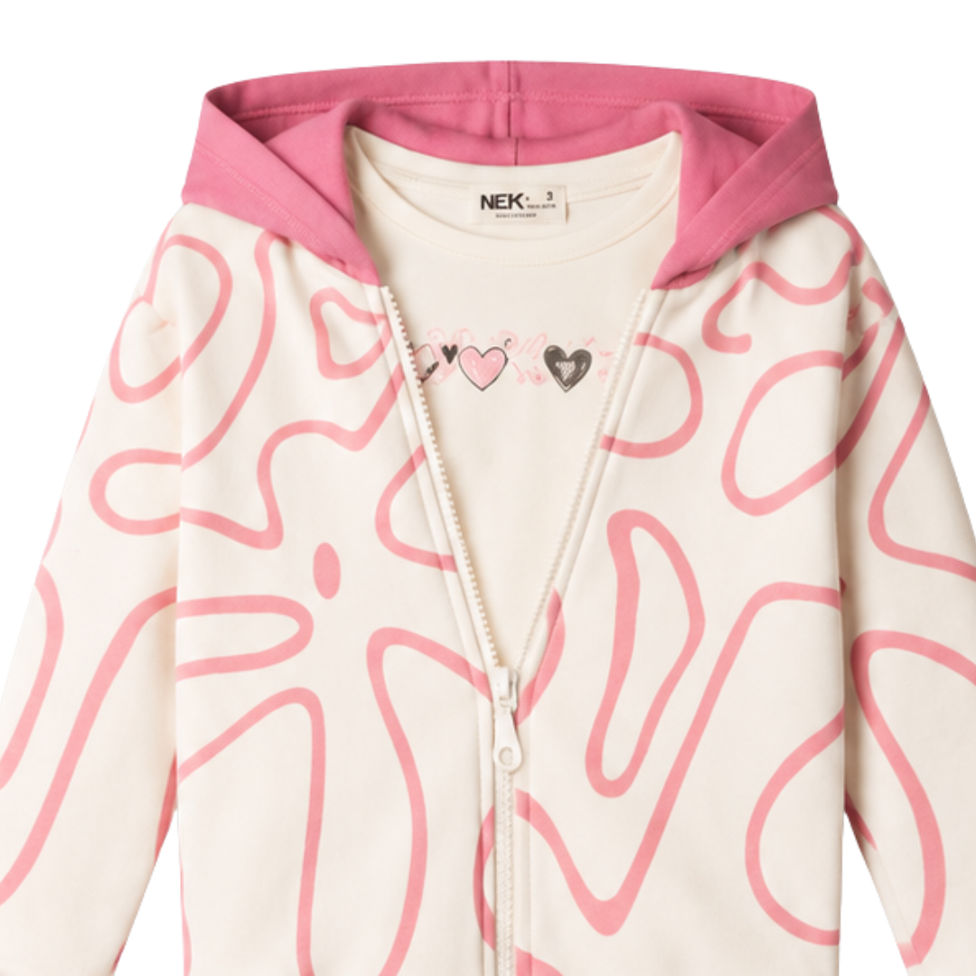 Nek Kids Wear Girls Tracksuit 3 Piece Set Multi 134026-32