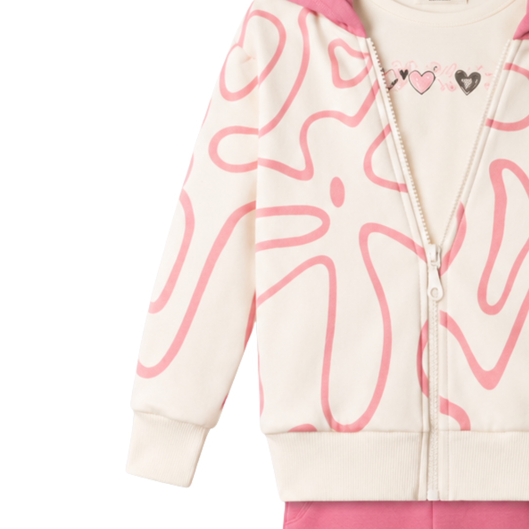 Nek Kids Wear Girls Tracksuit 3 Piece Set Multi 134026-32