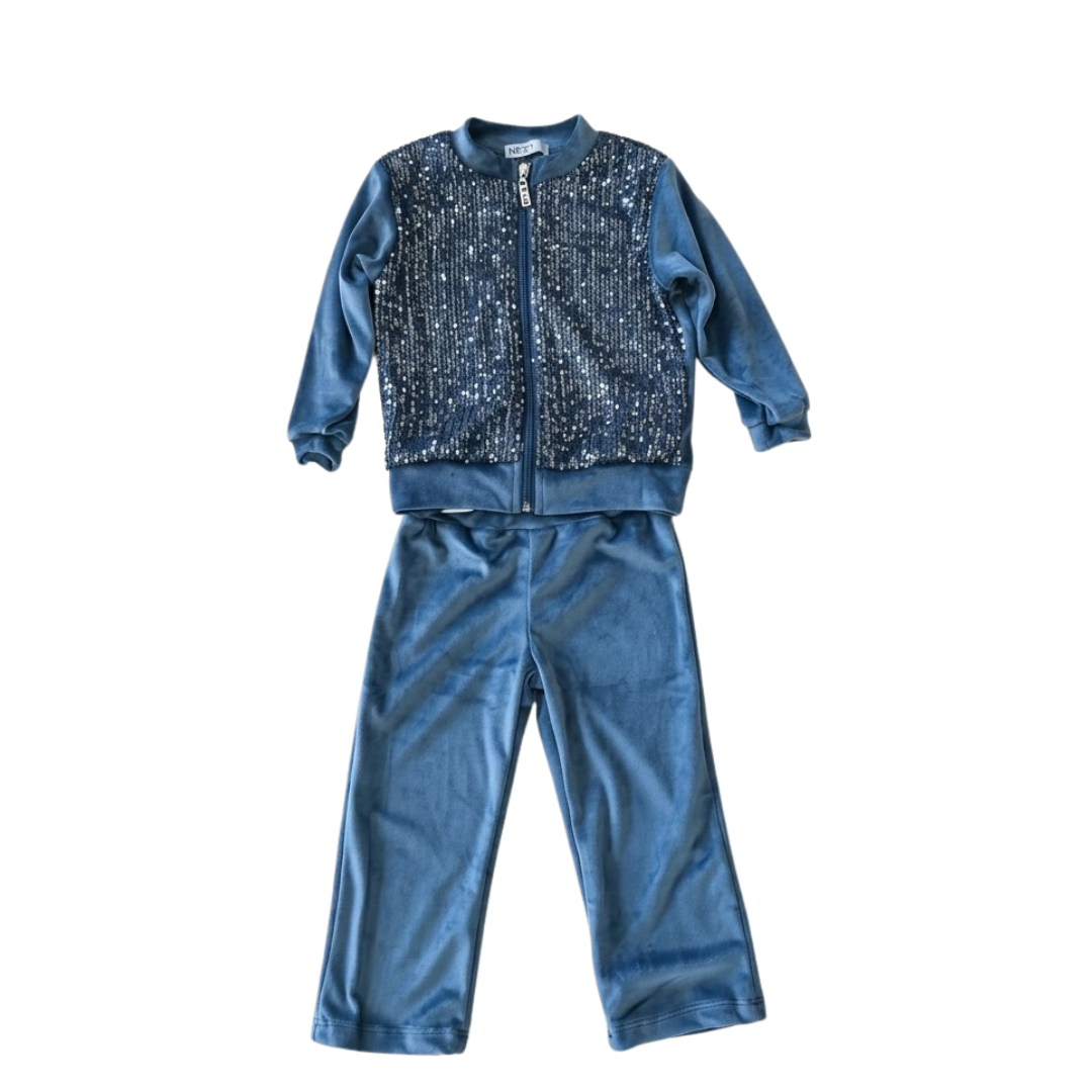 Nek Kids Wear Girls Tracksuit Set Blue 134326-65