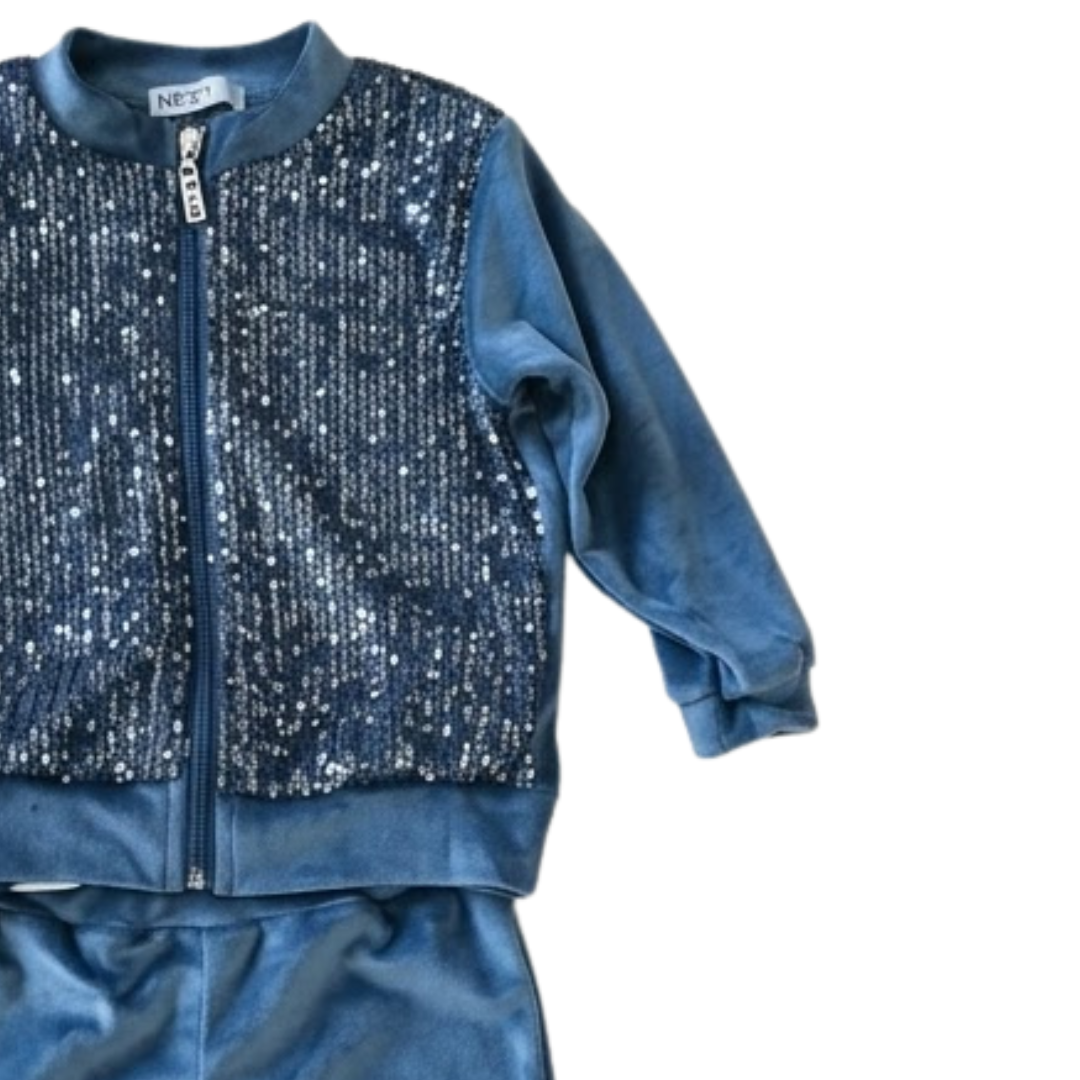 Nek Kids Wear Girls Tracksuit Set Blue 134326-65