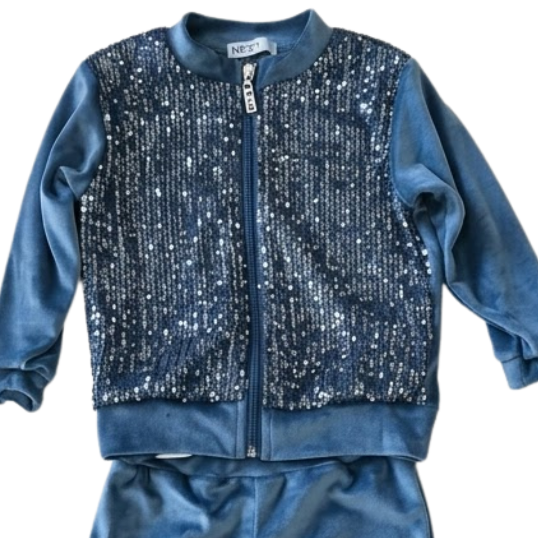 Nek Kids Wear Girls Tracksuit Set Blue 134326-65