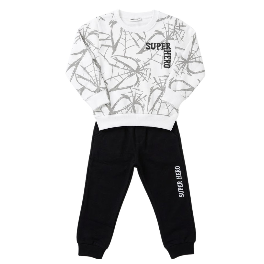 Nek Kids Wear Boys Tracksuit Set  White 141026-98