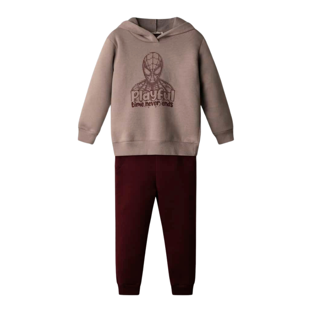 Nek Kids Wear Boys Tracksuit Set  Grey 141326-51
