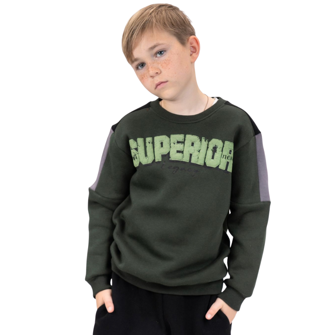 Nek Kids Wear Junior Boys Tracksuit Set Khaki 162126-93