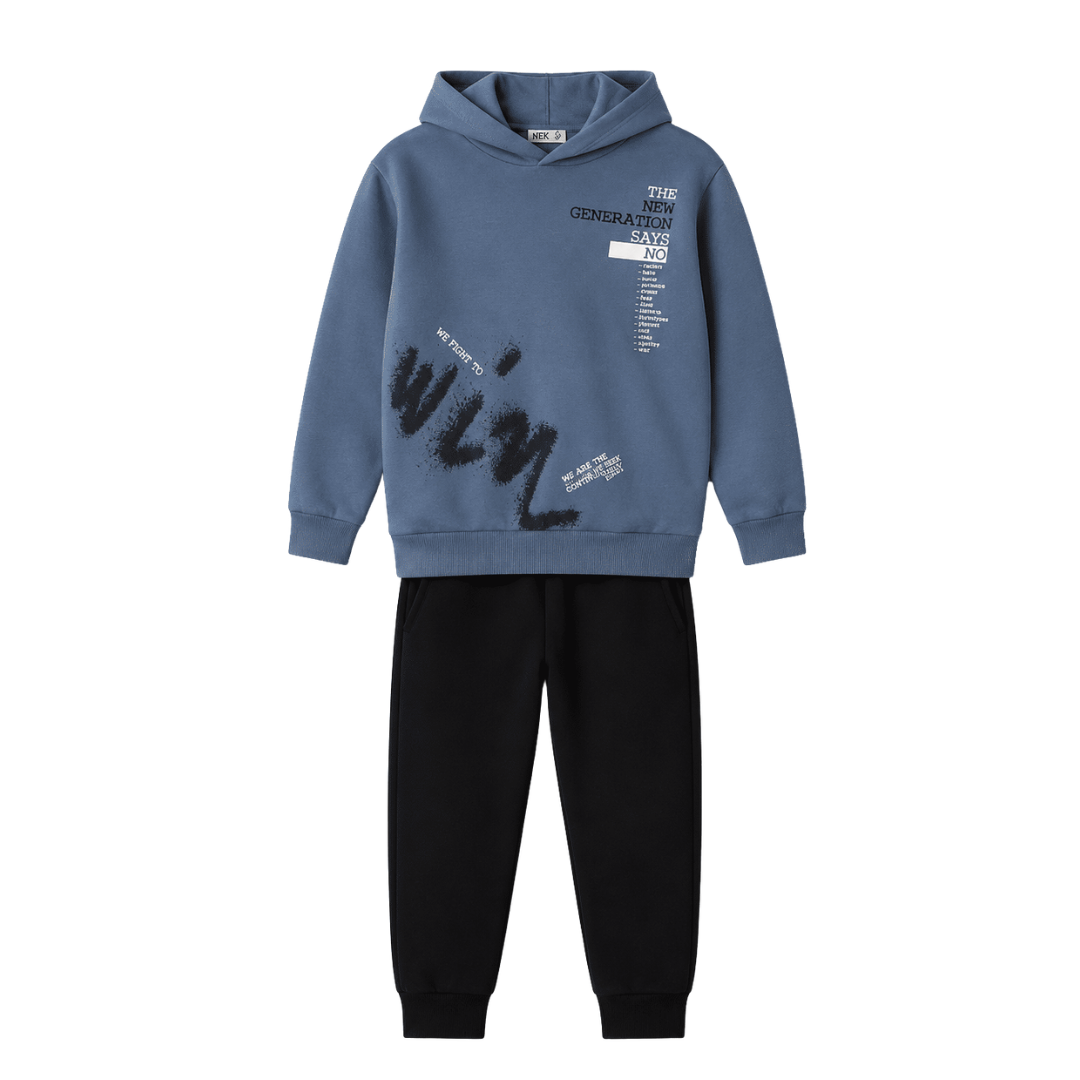 Nek Kids Wear Junior Boys Tracksuit Set Blue 162926-67