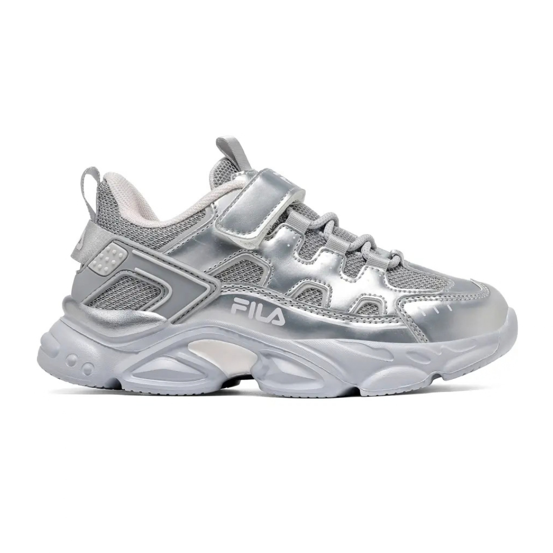 Fila Memory Spinel 3 V Girls Kids Running Shoes Silver 3yf33002-399