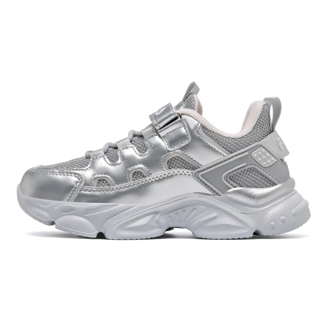 Fila Memory Spinel 3 V Girls Kids Running Shoes Silver 3yf33002-399