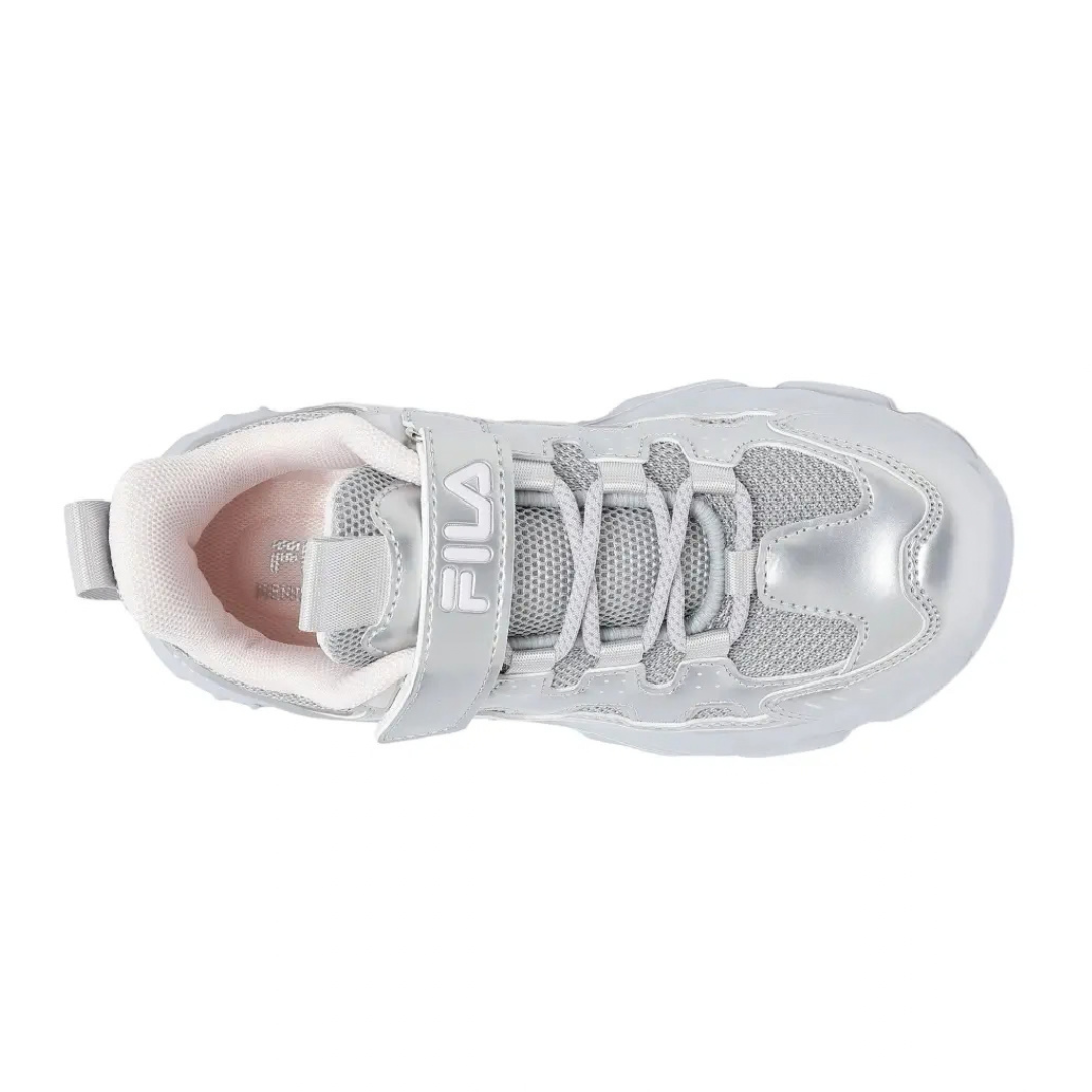 Fila Memory Spinel 3 V Girls Kids Running Shoes Silver 3yf33002-399