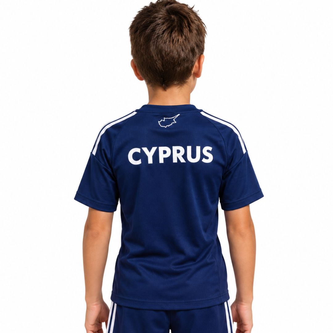 Adidas Cyprus National Team Football T-shirt For Kids Navy 2026-2028